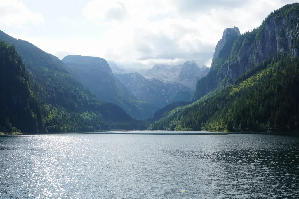 Vorderer Gosausee mit Dachstein als Ziel des Ausflugs